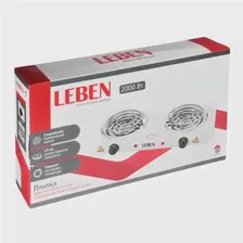 🛍 Плитка электрическая двухконфорочная LEBEN, 2000 Вт, d 14 cм