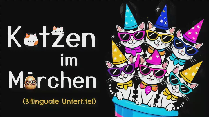 Katzenzauber in deutschen Geschichten (A1/A2/B1) | Deutsch Lernen mit Hören | Bilinguale Untertitel